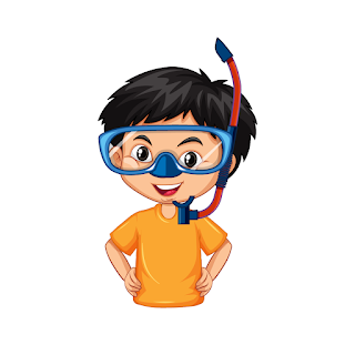 Cute boy cartoon character