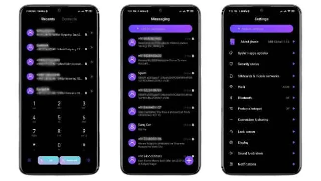 Dark Violet Tema Xiaomi Dark Mode Mtz Tembus Aplikasi Dan Sistem