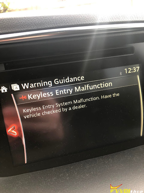 Mazda CX-5 Xhorse Key 'Keyless Entry Malfunction’ 1