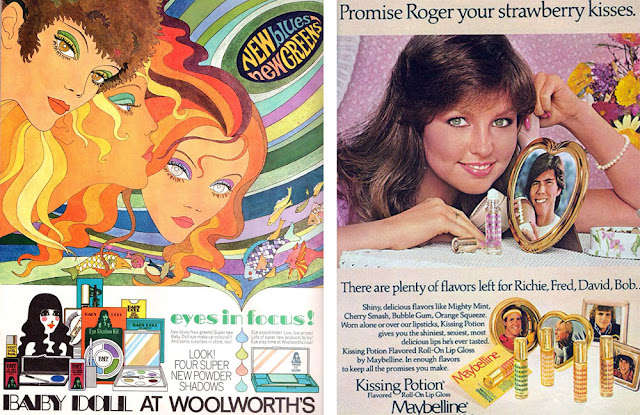 Vintage makeup ad from 1970s
