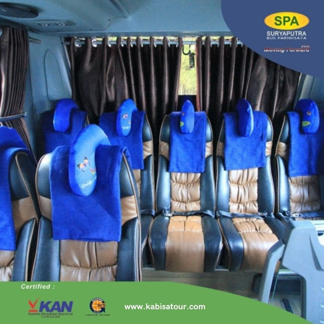 Medium Bus pariwisata surya putra spa premium class 35 seat