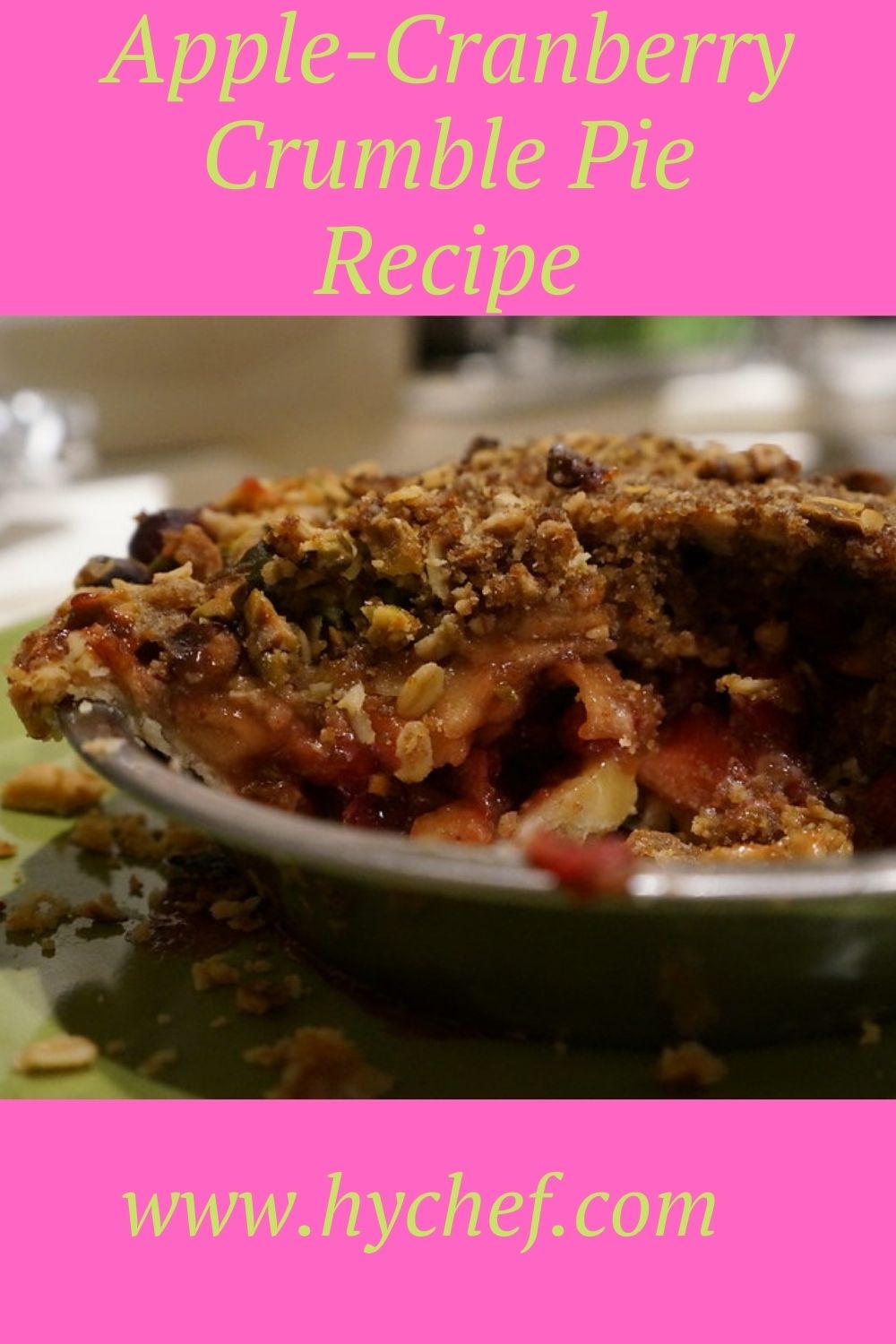 Apple-Cranberry Crumble Pie Recipe