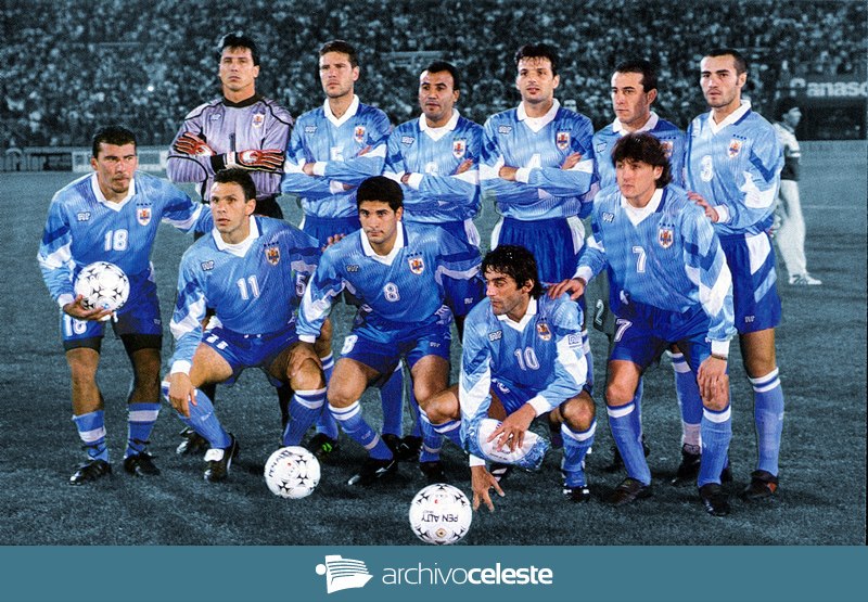Formación de Uruguay ante Chile, Clasificatorias Francia 1998, 12 de noviembre de 1996