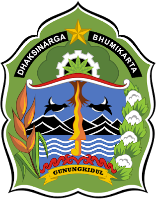 Logo / Lambang Kabupaten Gunungkidul - Latar (Background) Putih & Transparent (PNG)