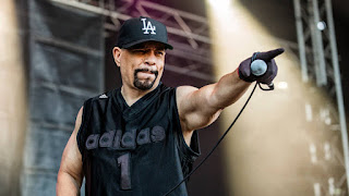 Tracy Marrow Jr's father Ice-T performing  in the stage