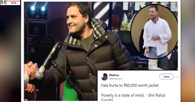 rahul gandhi wearing burberry jacket