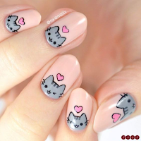 Decoración de uñas para los amantes de los gatos