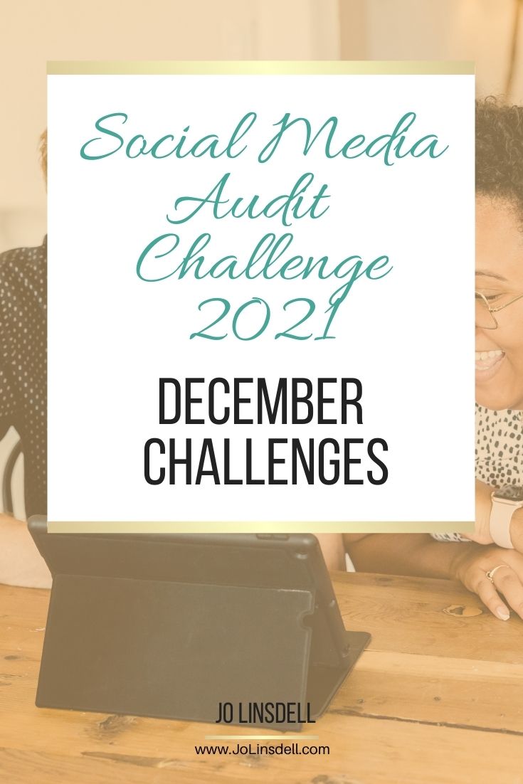 The Social Media Audit Challenge 2021 The December Challenges (Results and Plans)