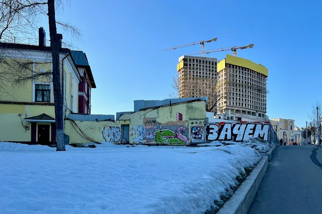 Верхняя Сыромятническая улица, бывший Московский насосный завод, строящийся жилой комплекс Chkalov