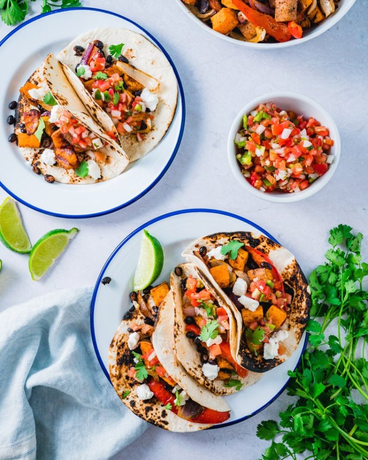 Sheet Pan Sweet Potato Tacos - Biblically clean recipe round up | Land of Honey