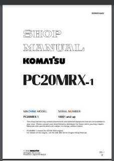 Shop Manual PC20MRX-1 Hydraulic Excavator