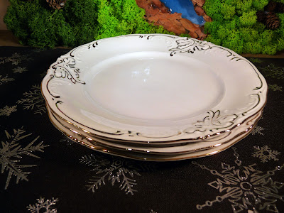 porcelana Wawel talerzyki deserowe fason Fryderyka wzór Złoty Liść