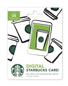 Ends August 15th Starbucks Gift Card Giveaway!