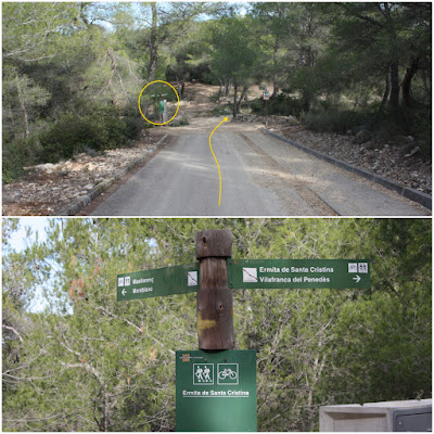 CIMS I COTES DEL BAIX PENEDÈS - MASLLORENÇ, carrer de l'Ermita a l'urbanització de la Font d'en Talló