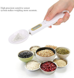 Food Scale Spoon,Digital Kitchen Scale,500g/0.1g Measuring Spoon,Accurate  Digital Display Electronic Measuring Spoon for Kitchen Lab 