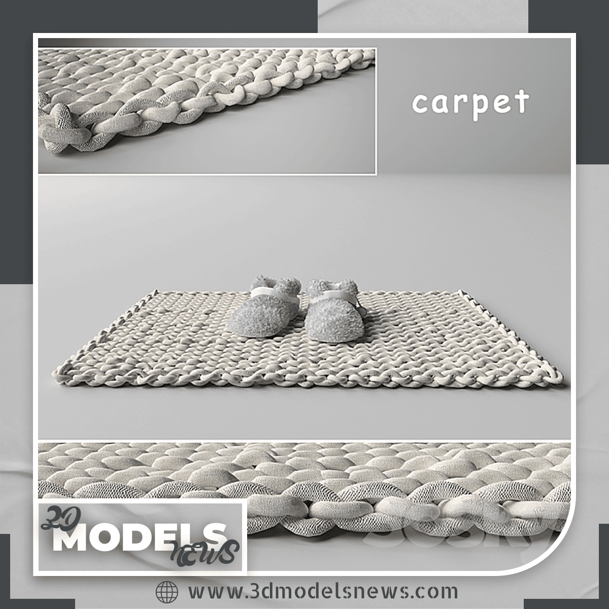 Carpet and slippers model