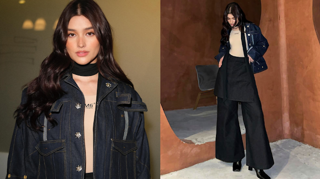 Look: Liza Soberano Went on a Movie Night in a Cool and Edgy Double Denim OOTD