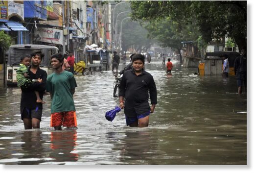 Chennai in India is again engulfed by floods
