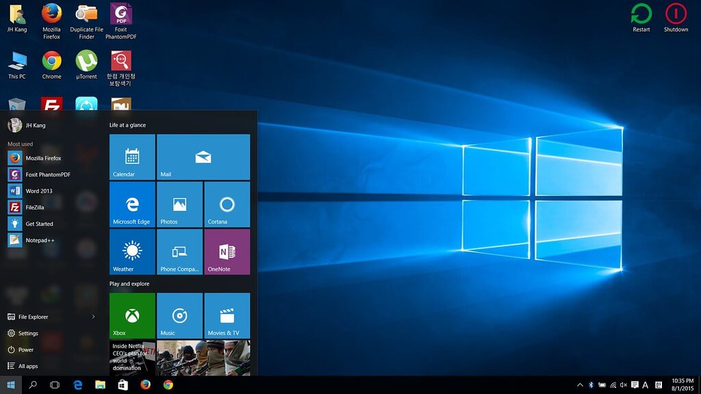 Percepat windows 10