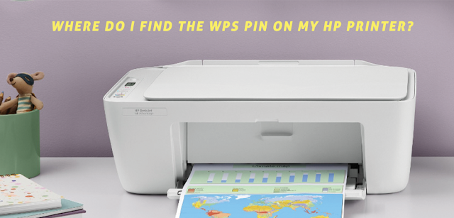 Where do I find the WPS pin on my HP printer