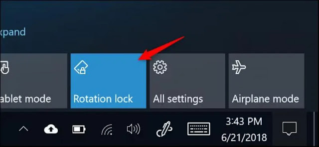 قفل الشاشة من القائمة الجانبية في نظام التشغيل Windows 10