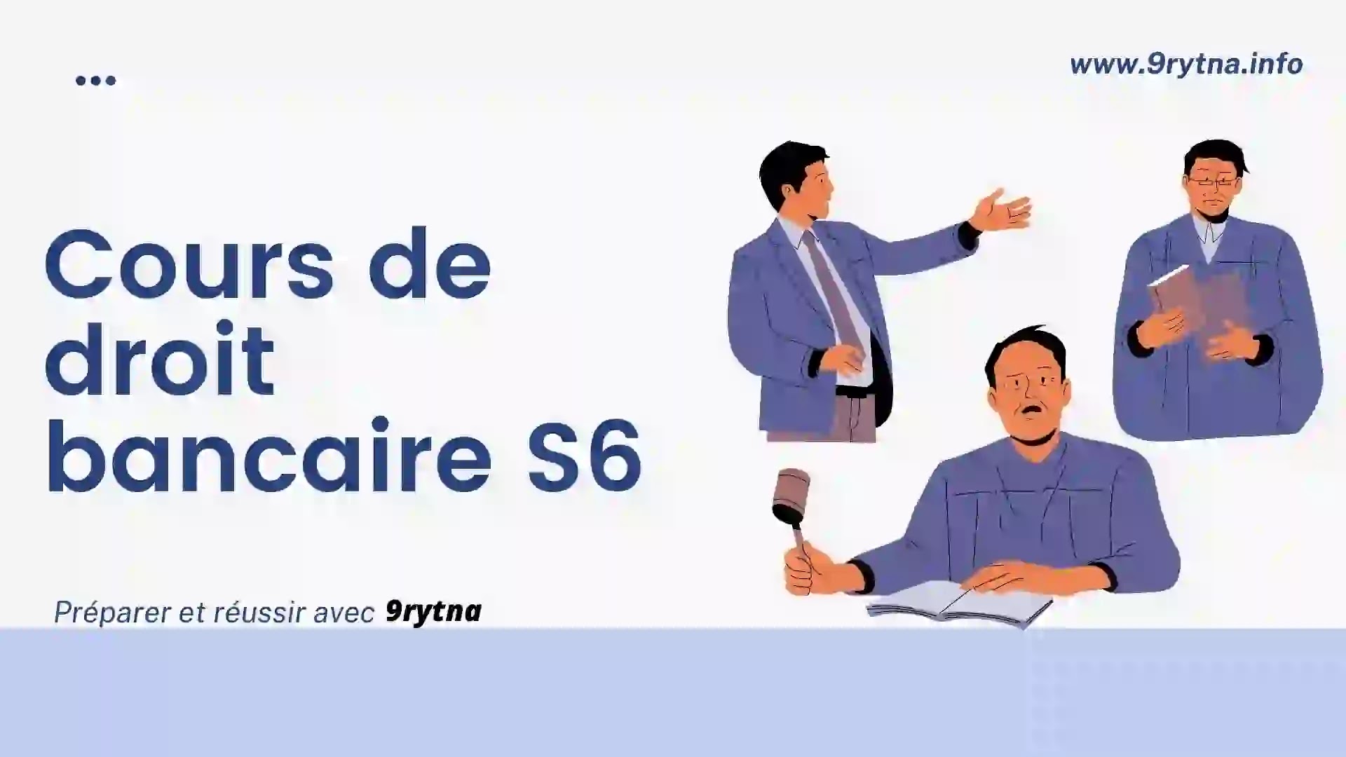 Cours de droit bancaire S6 - Droit en français