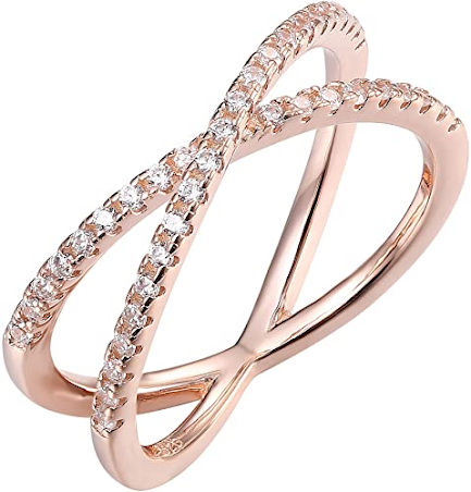 14K Gold Plated X Ring