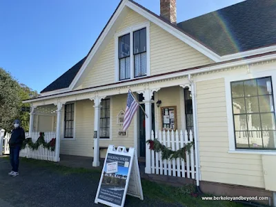 exterior of Kelley House Museum in Mendocino, California