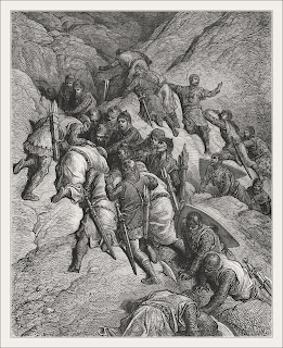 Cru090_The Crusaders Crossing Mount Taurus_Gustave Dore