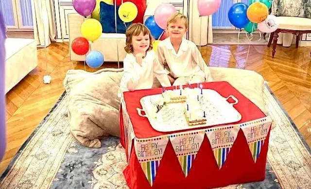 Princess Charlene shared new photos of her twins Princess Gabriella and Prince Jacques