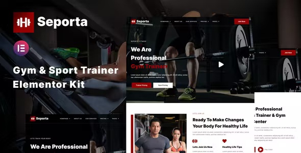 Best Gym & Fitness Elementor Template Kit