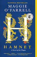 Hamnet by Maggie O'Farrell, literary fiction, sad, plague, Shakespeare, magic, motherhood, feminist, historical fiction