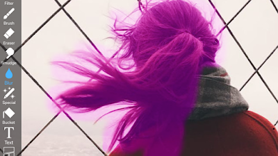 طريقة تغيير لون الشعر من خلال برنامج ايبيس بانت change the color of hair with ibis paint x