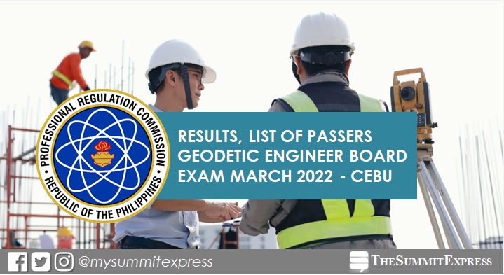 FULL RESULTS: March 2022 Geodetic Engineer board exam list of passers