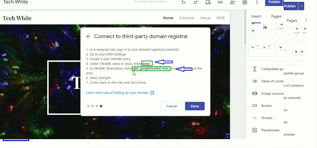 How to map your Google Sites to a Custom Domain URL |Godaddy |  Step by Step Tutorial