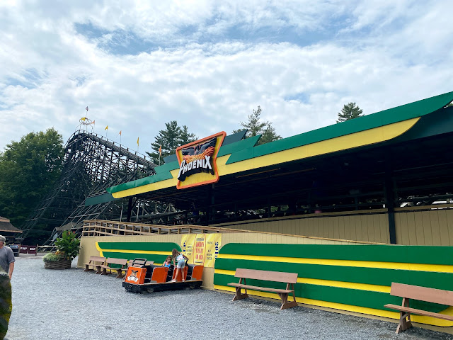 Knoebels Phoenix Wooden Roller Coaster Ride