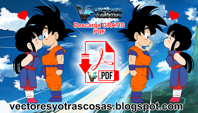 Imagen de Goku y Milk en Vector