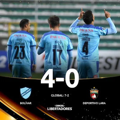 Bolivar 4 - 0 Deportivo Lara