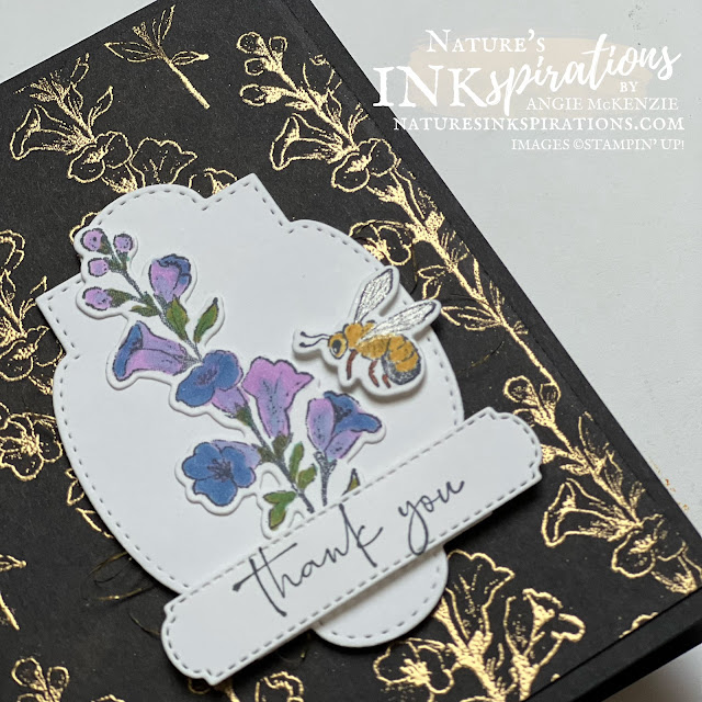 Honeybee Home Customer Thank You Card (close-up angle) | Nature's INKspirations by Angie McKenzie