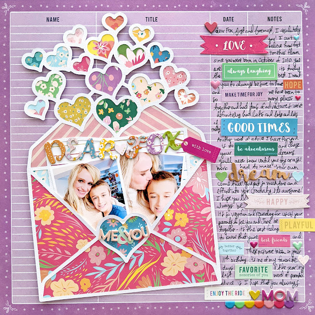Brave At Heart - Loving Everything About You, 2 Page Scrapbooking