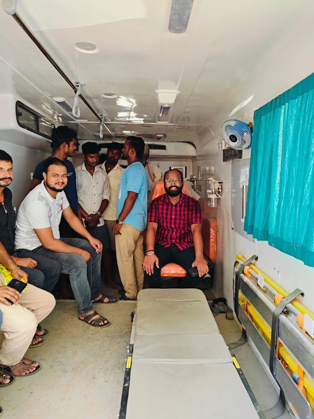 प्राथमिक स्वास्थ्य केंद्र कांडी को 4 महीने बाद उपलब्ध हुआ एम्बुलेंस ambulance 