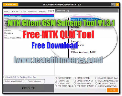 MTK Client GSM Sulteng Tool V1.3.1 Free MTK QLM Tool Free Download