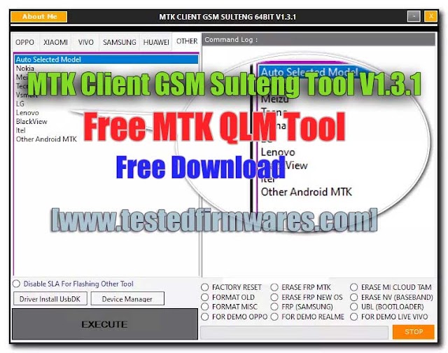 MTK Client GSM Sulteng Tool V1.3.1 Free MTK QLM Tool Free Download 