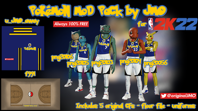 Pokemon Mod Pack by JMO | NBA 2K22