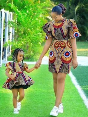 Matching Ankara Styles for Mother and Daughter in 2021 and 2022