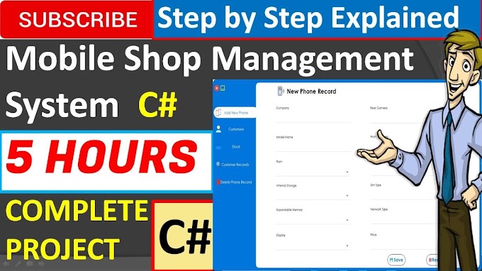 Mobile Shop Management System in Csharp(C#,Visual Studio,MsSQL Server)