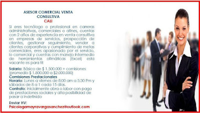 📂 Empleo en Cali HOY como Asesor Comercial 💼 |▷ #SiHayEmpleo