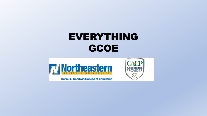 Everything GCOE