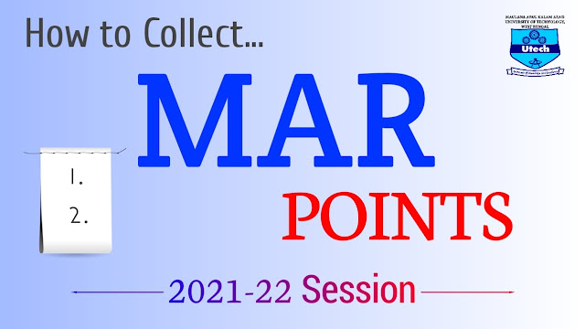 MAKAUT MAR Point Notice 2021-22 | How to collect Free MAR Point
