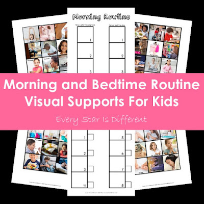 Morning & bedtime routine visual supports for kids